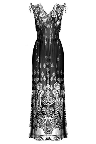 G2 chic women s floral paisley smocked jersey maxi dress(drs-max,…