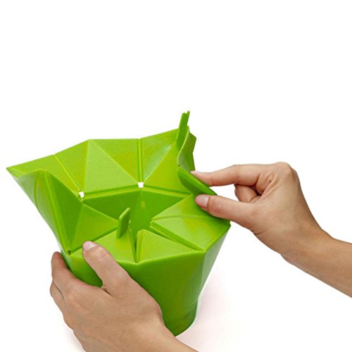 Creazy Microwave Silicone Magic Household Popcorn Maker Container Healthy Cooking Tools (Green)