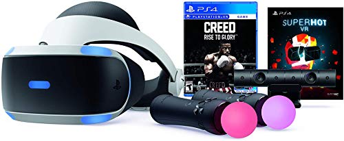 PlayStation VR - Creed: Rise to Glory + Superhot Deluxe Bundle: PlayStationVR headset, PlayStationCamera, Demo Disc 2.0, 2 PlayStationMove Motion controllers, Creed: Rise to Glory + Superhot (Best Vr Boxing Game)