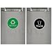 Recycle and Trash Vinyl Lettering Decal Sticker (4