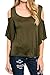 Pink Queen®Womens Summer Off Shoulder Tunic Hollow Out Shirt Blouse Top