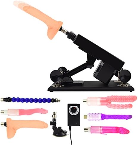 iKenMu Automatic LoveSex Machine Multi-Speed Adjustable Thrusting Machine Gun with Attachments Toys(US-ET3)