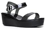 Women's Jelly Platform Comfort Shoes -Wedge Sandals By ZooShoo - Comfortable Sandals With Adjustable Ankle Strap