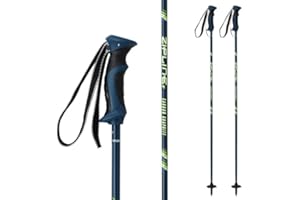 ZIPLINE SKI Zipline Lollipop 14.0 Graphite Carbon Composite Ski Poles – Lightweight, Durable, All-Mountain – Ergonomic Grip, Vibration Dampening, Ideal for Groomers and Freestyle. Choice of Skiers