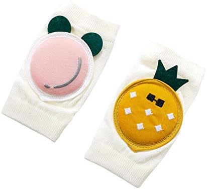 Happy Cherry 赤ちゃん 膝当て ベビー 膝パッド 幼児 レッグウォーマー 怪我防止 通気性に優れメッシュ 2組 セット かわいい 男女通用 春夏