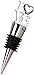 Kate Aspen LOVE Chrome Bottle Stopper, Wedding Decoration, Wine Champagne Saver, Party Favor, Silver