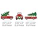 Big Dot of Happiness Merry Little Christmas Tree - Shaped Red Truck and Car Christmas Party Cut-Outs - 24 Count