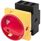 C3 CONTROLSDDS2-325-DHGRY 25AMP, 3POLE, Disconnect Switch, Door Mount, IP65, RED Operator/Yellow Bezel, Round DHG