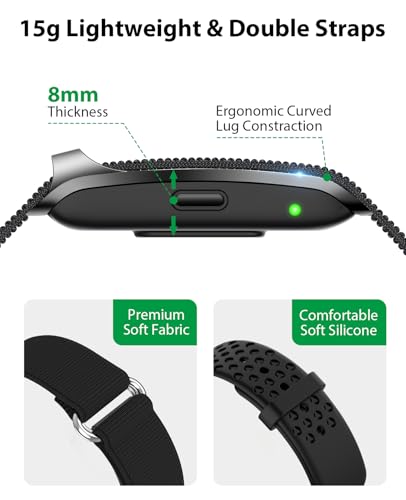 Smart Bracelet, Wearable Activity Fitness Tracker Band, 24H Sleep Tracker, Continuous All Day Heart Rate Blood Pressure Stress HRV Wristband