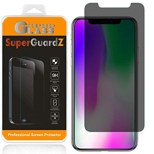 [2-Pack] for iPhone XR Tempered Glass Screen Protector [Privacy Anti-Spy], SuperGuardZ, 9H Anti-Scratch, 2.5D Round Edge, Anti-Bubble [Lifetime Replacements]