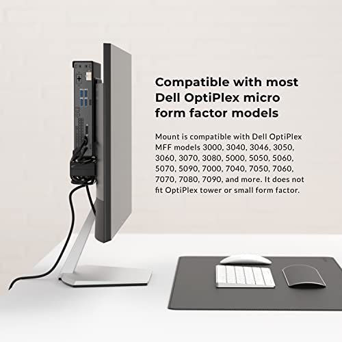 HumanCentric Mount Compatible with Dell OptiPlex Micro Form Factor Case