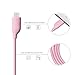 5Pack 3FT Pink Micro USB Cable High Speed USB 2.0 Male A to Micro B Data Sync and Charger for Sumsung HTC Motorola, Wiko, Huawei, Nokia, Android