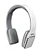 RIF6 Bluetooth Headphones with NFC Technology and Touch Control Pad for Volume/Pause/Track Forward - Backward. for iPhone, iPad, PC, Mac and Android (White)