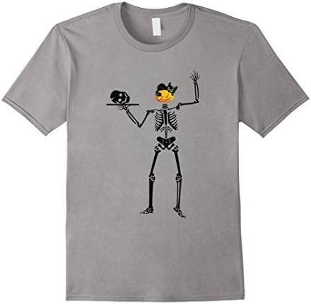 Mens Funny Skeleton Pumpkin Helloween Custome Men/Women T Shirt 3XL Slate