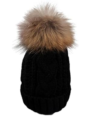 Baby Hat With Pom Pom, Sunsee(TM) Winter Crochet Hat Wool Knit Beanie Warm Cap