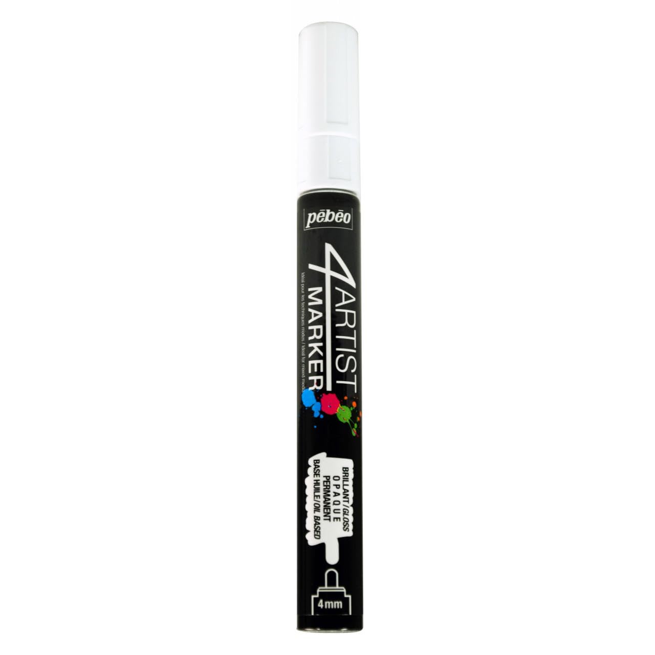 Pebeo 4Artist White Marker - 4mm, Round