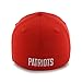 NFL New England Patriots '47 Brand Game Time Closer Stretch Fit Hat (1965 Logo), Torch Red, One Size Stretch