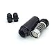 HotRod99 AN8 Aluminum Black Fuel Filter 100 Micron Stainless Mesh Element with a Magnet