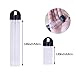 Jupean 8 Pack Clear Plastic Tube Bead Containers,Liquid Containers Empty Tubes Beads Organizers Boxes Bottles with Black Screw-Top Lid & Cylindrical Bottom, Easy to Stand and Place,2 Sizes