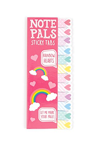 OOLY, Note Pals Sticky Tabs, Rainbow Hearts (121-007)