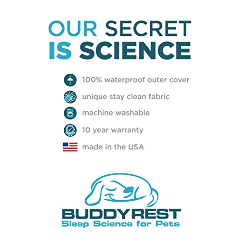 BUDDYREST Crown Supreme, Large Memory Foam Dog Bed, Orthopedic, Memory