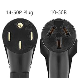 1 Foot (STW 6AWG) Nema 14-50P to 10-50R Adapter