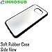 10 x Samsung Galaxy S6-Rubber-black - blank dye case + inserts for dye Sublimation phone cover / blank Printable case, Made by INNOSUB™ USA