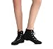 NLeahershoe Lace-up Canvas Dance Shoes Flat Jazz Boots for Practice, Suitable for Both Men and Women