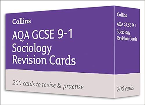 Livres Couvertures de AQA GCSE 9-1 Sociology Revision Cards: For the 2020 Autumn & 2021 Summer Exams (Collins GCSE Grade 9-1 Revision) (Inglés) Cartas – 14 mayo 2020