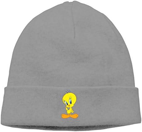 DETO Men's&amp;Women's Tweety Bird Patch Beanie Mountain ClimbingDeepHeather Hats