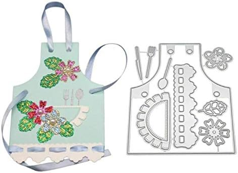 AkoMatial Cutting Dies,Flower Apron Design Embossing Cutting Dies Tool Stencil Template Mold Card Making Scrapbook Album Paper Card Craft,Metal