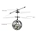 RC Toy, RC Flying Ball, RC infrared Induction Helicopter Ball Built-in Shinning LED Lighting for Kids, Teenagers Colorful Flyings for Kid's Toy (Transparent)