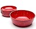 Zak Designs Confetti Dishes, Pasta Bowl Set, Red PB