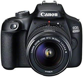 Canon EOS 4000D DSLR with EF-S 18-55mm III Lens Black Renewed