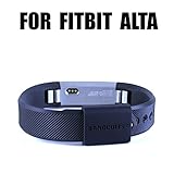 BANDCUFFS brand security loops for Fitbit Alta (2 Pack) - Select your color (Simply Black)