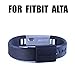 BANDCUFFS brand security loops for Fitbit Alta (2 Pack) - Select your color (Simply Black)