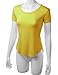 Doublju Womens High-Low Hemline Straight Fitted Style T-shirts