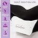 Essential Goodies Knee Pillow, Leg Wedge Contour for Comfortable Sleeping Posture- Memory Foam, Orthopedic Lift-Bolster-Positioner for Knee, Lower Back, Post Surgery, Sciatica, Pregnancy, Hip and Join