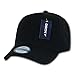DECKY Acrylic Curved Bill Snapbacks, Black