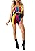 Adogirl Womens Sexy 2 Piece Outfits Bodycon Stripe Print Sleeveless Tube Top and Hot Shorts Set Romper