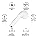 Bluetooth Wireless Earbud, In-Ear Headphone Stereo Earpiece Earphone, Noise Cancelling Mic for iPhone X 8 8plus 7 7plus 6S 6 IOS Samsung Galaxy S7 S8 Android Phones (1 pcs right ear)