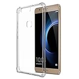 Huawei Honor note 8 Clear Air Cushion Case Slim Soft Flexible TPU Bumper for Huawei Honor note 8 Shock Absorbing Scratch Resistant Frame Cover with Protective Caps