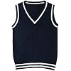 Vrouwen Mouwloos Tank Vesten Gebreide Truien Gilets Truien Cosplay Kostuum Klassieke School Leuke V-hals School Uniform…