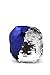 The Original Magic Sequin Fidget Pillow - Royal Blue & Silver Circle - Fidget Toy for Relaxing Therapy Increase Focus for Adults and Children Helps with stress ADHD ADD Autism by Little Monkey 8C
