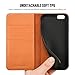SHIELDON Genuine Leather iPhone 6 Wallet Folio Case Book Design with Kickstand and ID Credit Card Slots Magnetic Closure Compatible with iPhone 6/6S – Brown