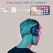 HXYPPY Compatible for iPhone Audio Adapter to 3.5mm Jack Headphone Adaptor Replacement for iPhone X 8/8Plus 7/7Plus Earphone 3.5mm Aux Audio & Charging & Music Headset Cable Support iOS 11.4 Systemthumb 2