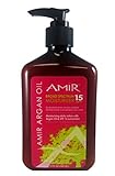 Amir Argan Broad Spectrum Moisturizer 15 SPF, 12 Fl Oz, Daily Lotion With Sunscreen