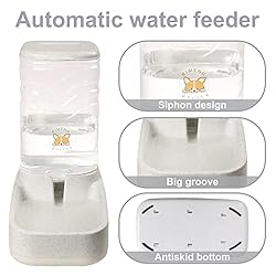ELEVON Automatic Dog Cat Gravity Food and Water