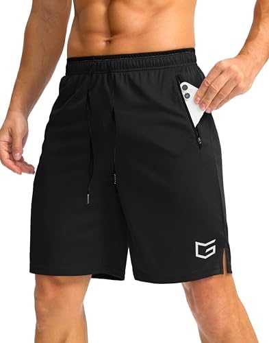 CRZ YOGA Men's Four-Way Stretch Workout Shorts - 5'' Soft Durable