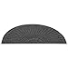 Guardian EcoGuard Diamond Fan Indoor Wiper Door Mat, Recycled Plactic and Rubber, 3', Charcoal Black